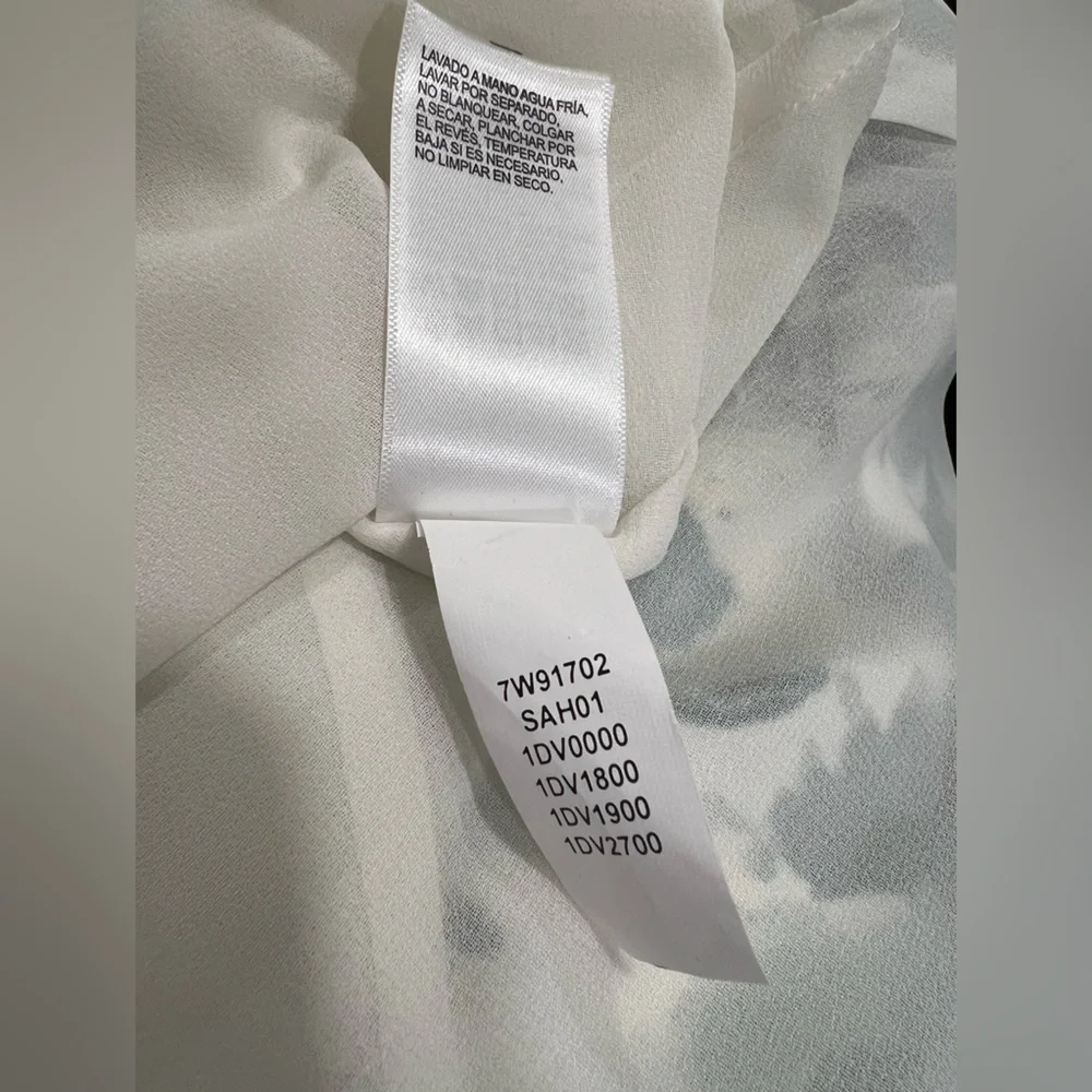 Lucky Brand Natalie Floral Slip Midi Dress in teal, green, white, size M - Picture 12 of 12